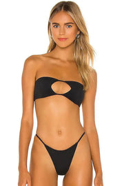 INDAH Bass Solid Bandeau Top-The Shop Laguna Beach