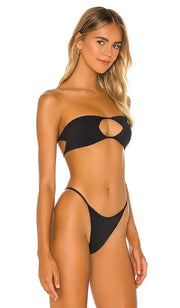 INDAH Bass Solid Bandeau Top-The Shop Laguna Beach