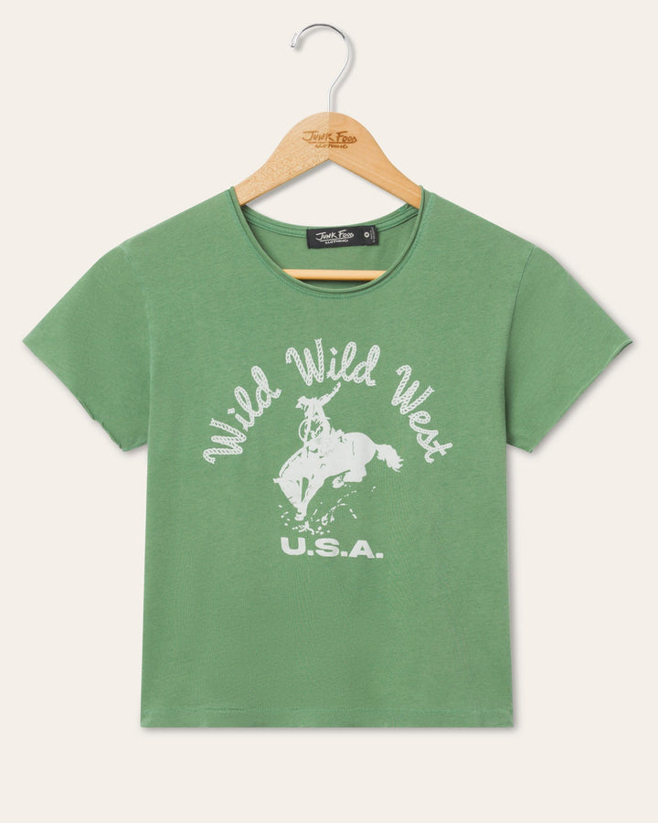 JUNK FOOD Wild West Vintage Baby Tee-The Shop Laguna Beach