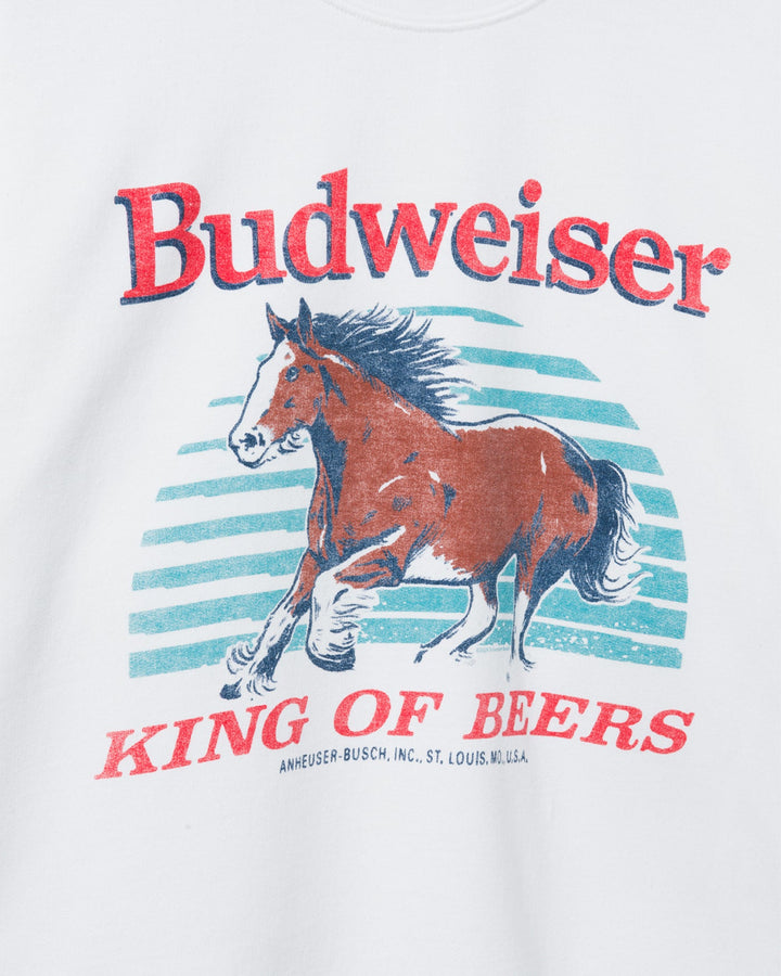JUNK FOOD Clydesdale Budweiser Flea Market Crew Neck Sweatshirt-The Shop Laguna Beach