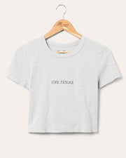 JUNK FOOD Une Femme Baby Tee