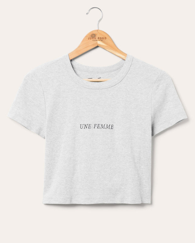 JUNK FOOD Une Femme Baby Tee