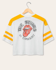 JUNK FOOD Stones Striped Crop Tee