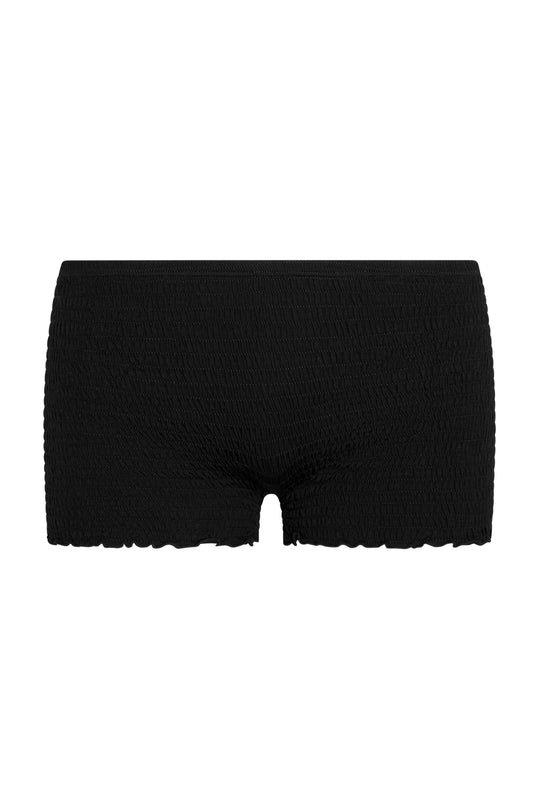 INDAH Foxy Solid Ruched Short