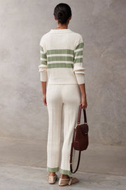 SANCIA Heloise Collared Knit Sweater-The Shop Laguna Beach