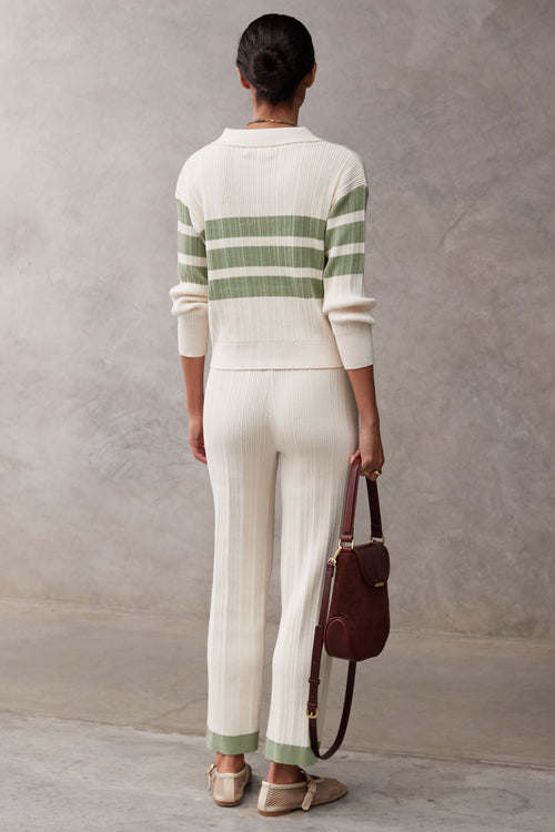 SANCIA Heloise Collared Knit Sweater