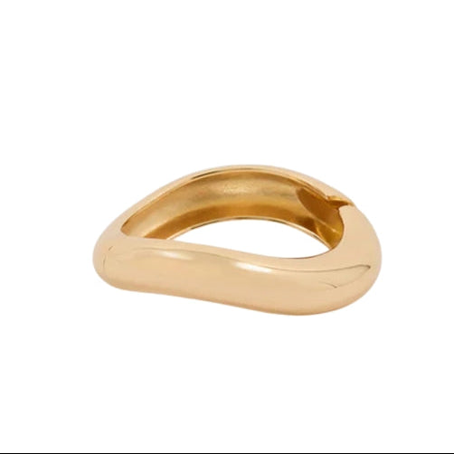 HOOP LA Editorial Hinge Bracelet - Gold-The Shop Laguna Beach