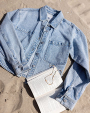 Z SUPPLY Sunbleached Cropped Denim Jacket-The Shop Laguna Beach