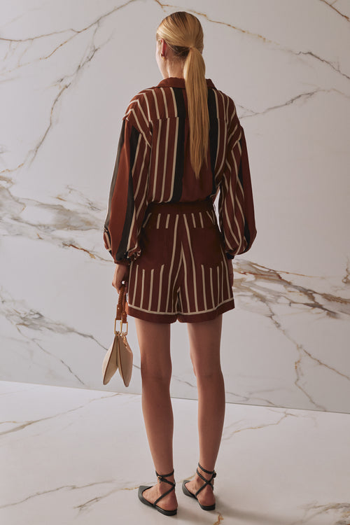 SANCIA THE LABEL Trista Stripe Shorts-The Shop Laguna Beach
