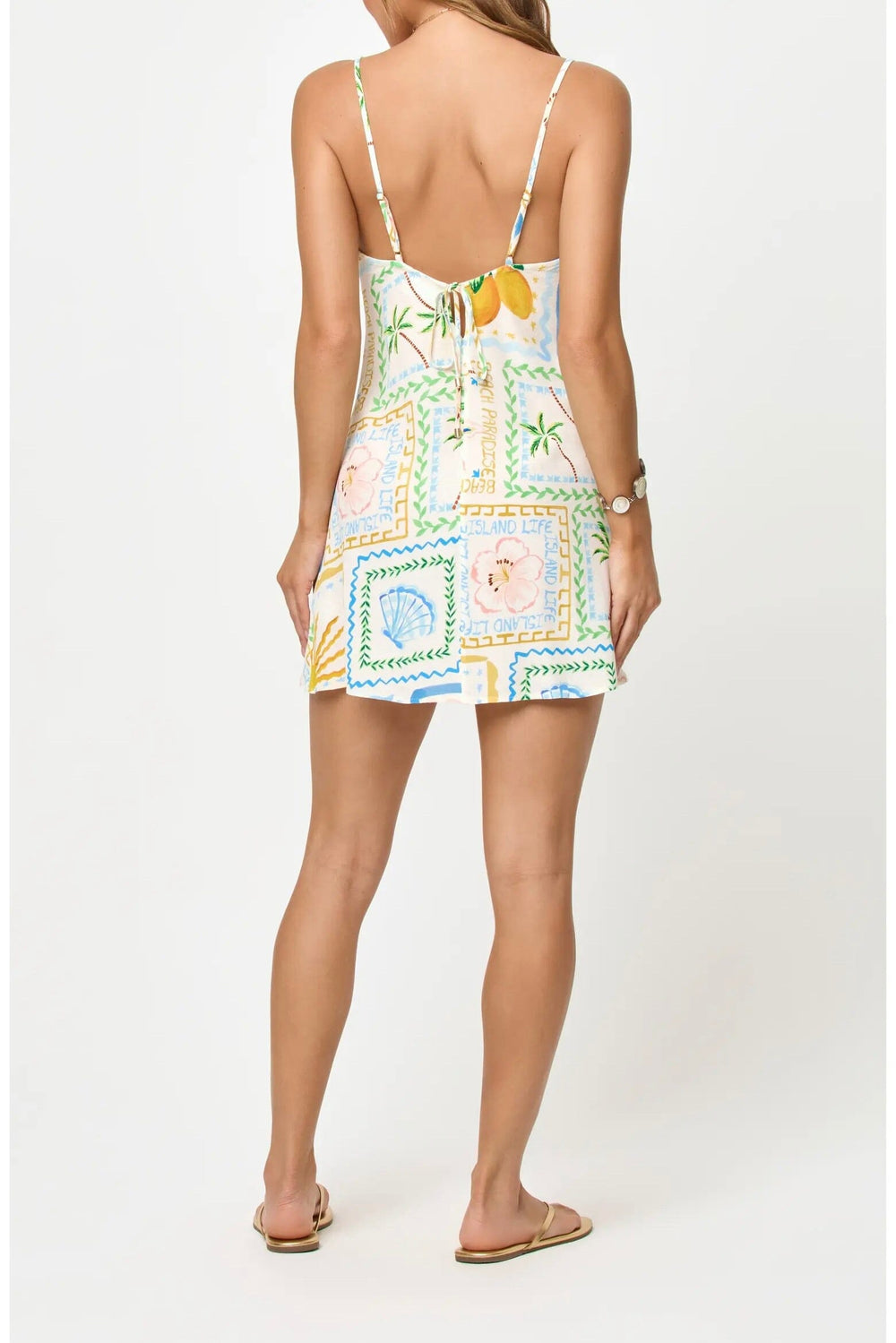 LSPACE Gabby Printed Mini Dress-The Shop Laguna Beach