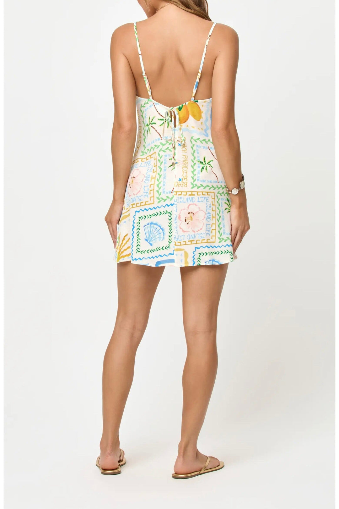 LSPACE Gabby Printed Mini Dress-The Shop Laguna Beach
