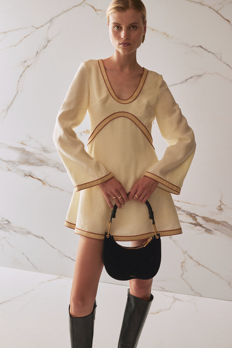 SANCIA THE LABEL Luella Long Sleeve Mini Dress-The Shop Laguna Beach