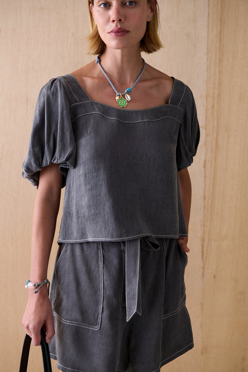 SANCIA The Rubi Cupro Top-The Shop Laguna Beach