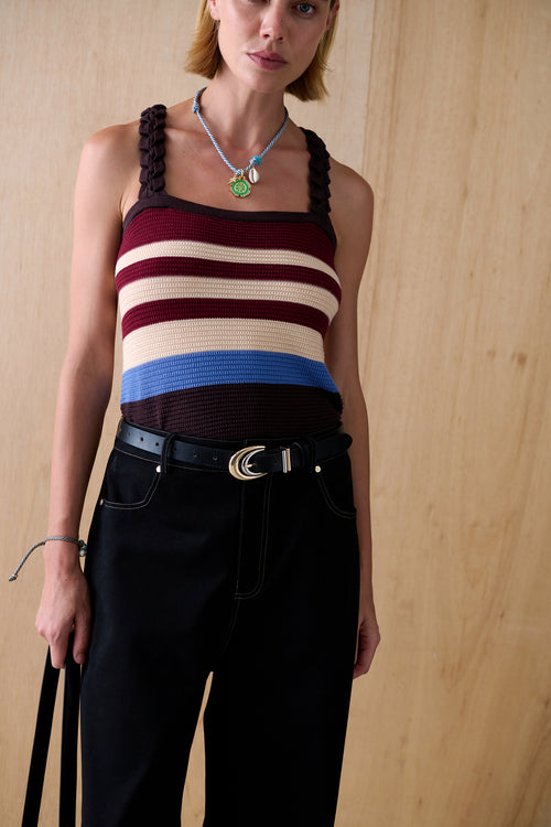 SANCIA Wyler Stripe Knit Tank-The Shop Laguna Beach