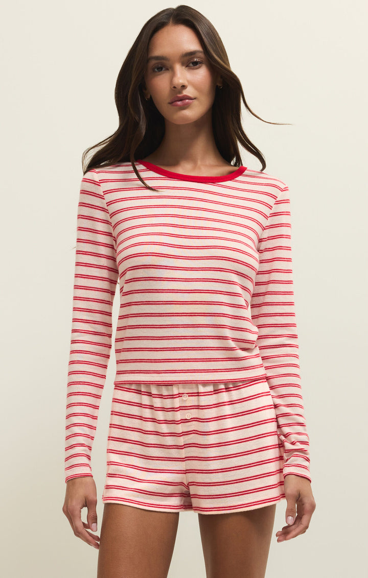 Z SUPPLY Night In Stripe Long Sleeve Tee-The Shop Laguna Beach