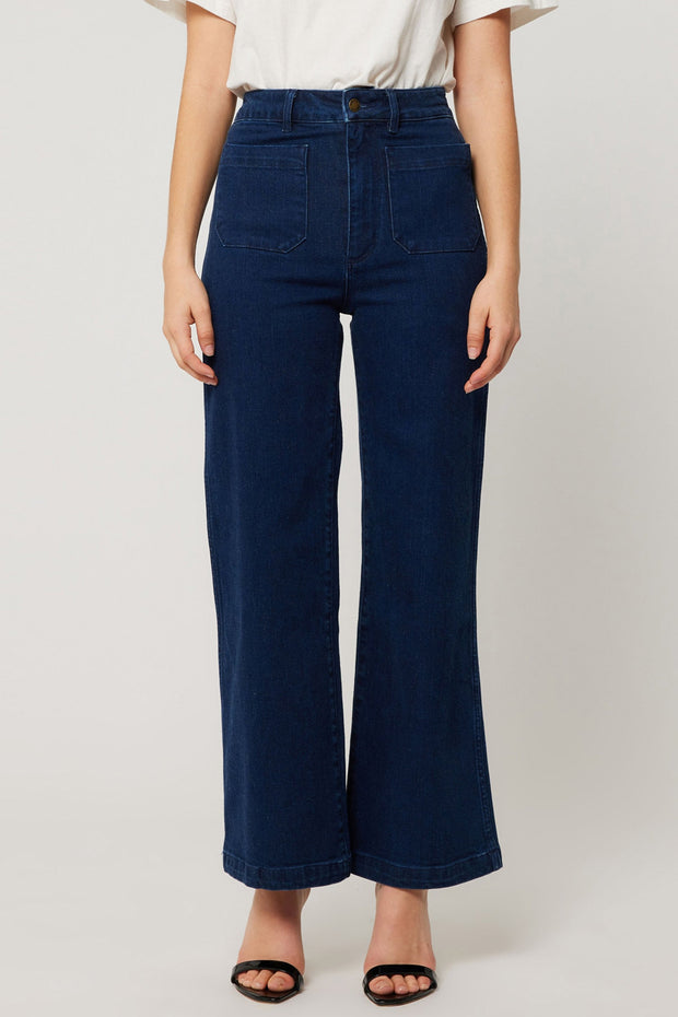 ROLLAS Sailor Ankle Denim Pant - Dark Stone-The Shop Laguna Beach