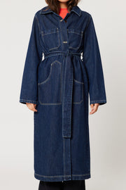 ROLLAS Bijou Alice Rinse Denim Trench Jacket-The Shop Laguna Beach