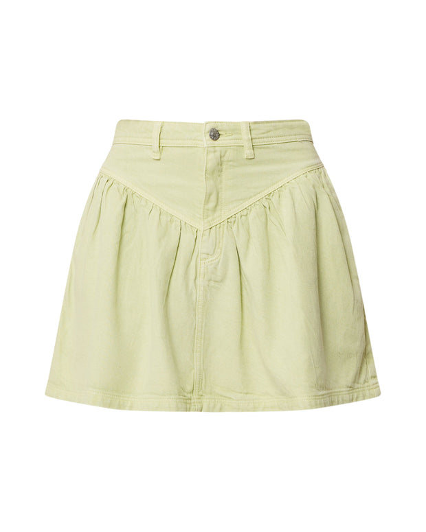 ROLLAS Leonie Denim Mini Skirt-The Shop Laguna Beach