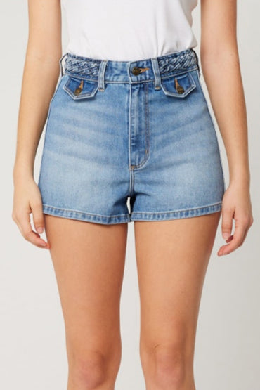 ROLLAS Dusters Braided Denim Short - Canyon Blue-The Shop Laguna Beach
