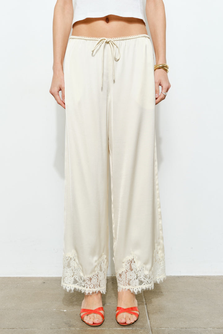KEEN THE LABEL Marnie Lace-Trim Pant - More Colors Available-The Shop Laguna Beach