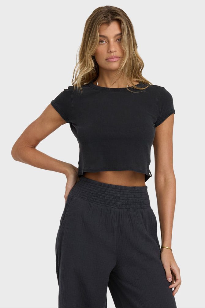 BILLABONG Daily Crop Tee - More Colors Available-The Shop Laguna Beach