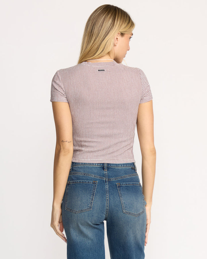 BILLABONG Checked Out Knit Tee-The Shop Laguna Beach