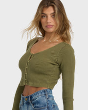 BILLABONG Paxton Long Sleeve Crop Tee-The Shop Laguna Beach