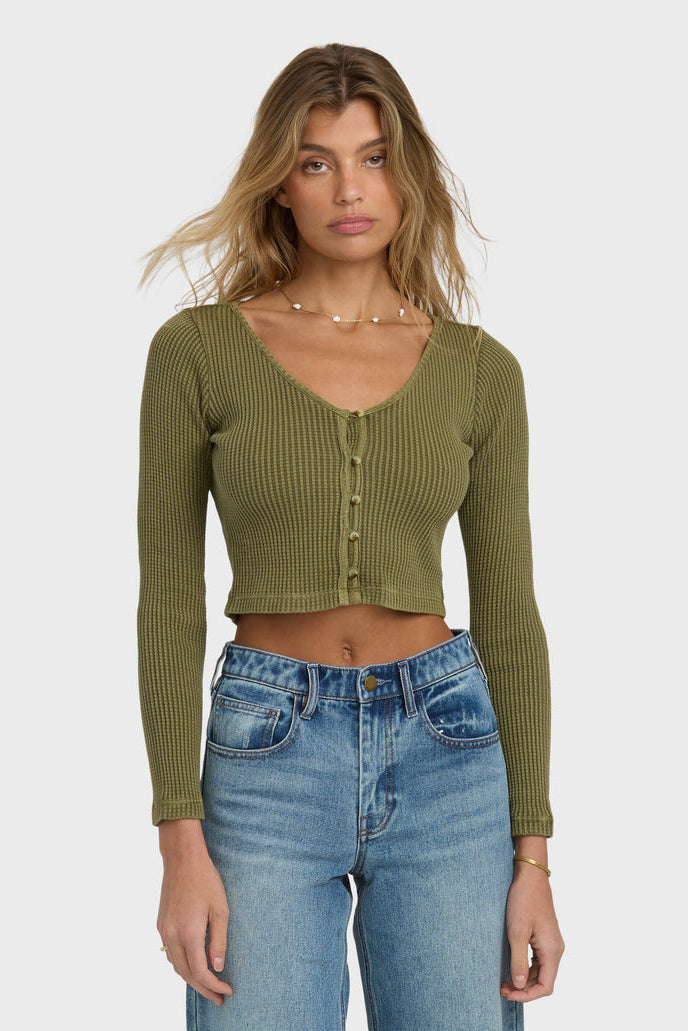 BILLABONG Paxton Long Sleeve Crop Tee-The Shop Laguna Beach