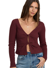 BILLABONG Fever Twist Knit Top-The Shop Laguna Beach