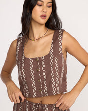 BILLABONG Another Wave Buttoned Tank-The Shop Laguna Beach