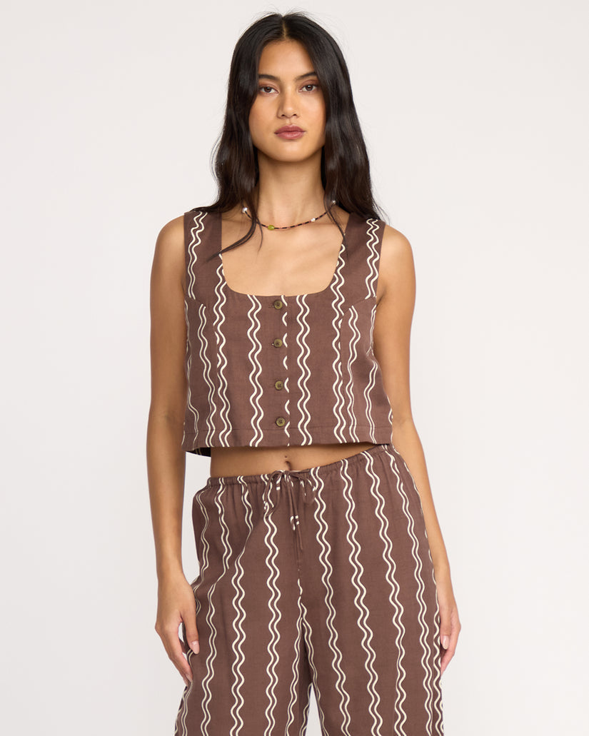 BILLABONG Another Wave Buttoned Tank-The Shop Laguna Beach