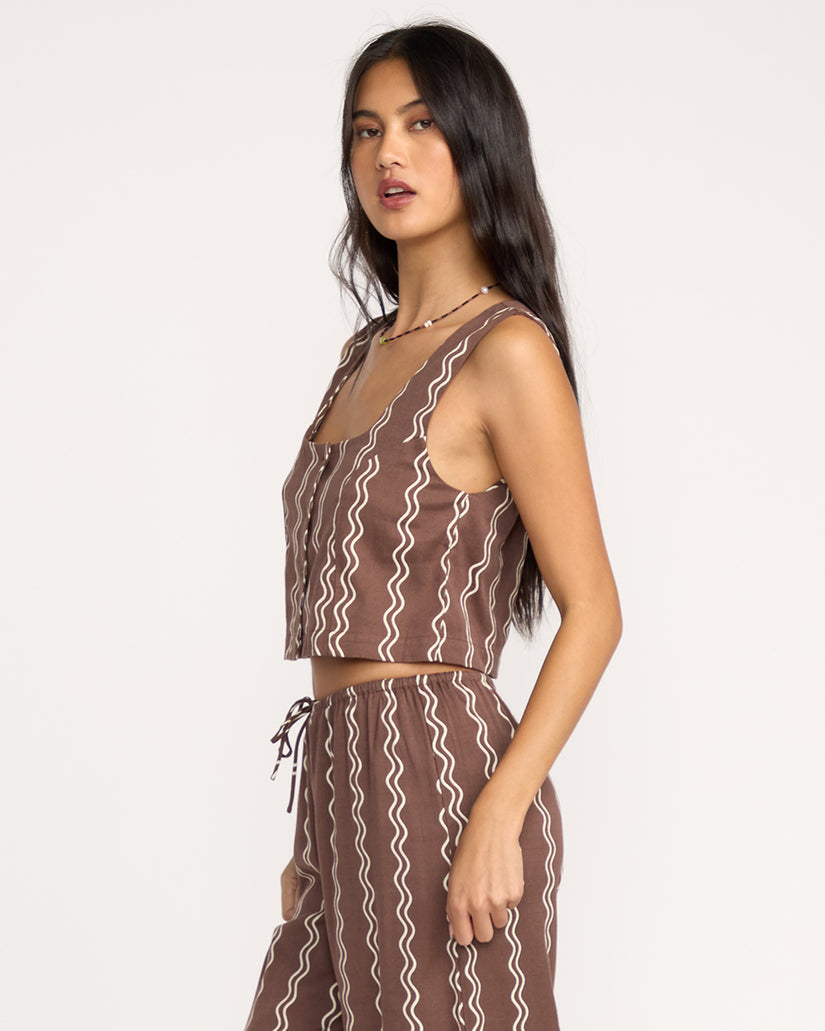 BILLABONG Another Wave Buttoned Tank-The Shop Laguna Beach