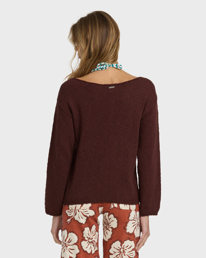 BILLABONG Ellipse Boatneck Sweater-The Shop Laguna Beach
