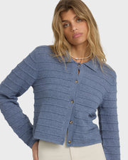 BILLABONG Ayla Sky Collared Sweater-The Shop Laguna Beach