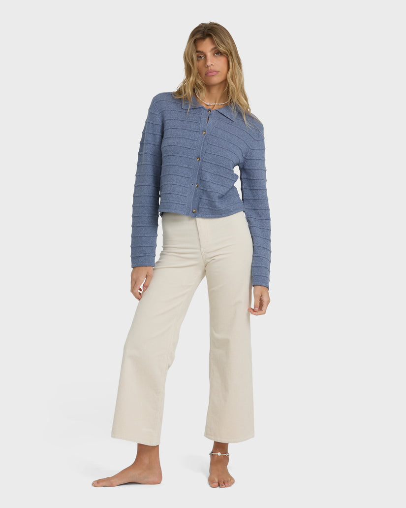 BILLABONG Ayla Sky Collared Sweater-The Shop Laguna Beach