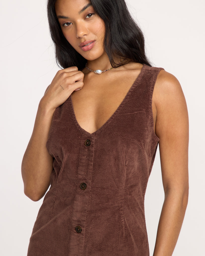 BILLABONG Last Waves Cord Mini Dress-The Shop Laguna Beach