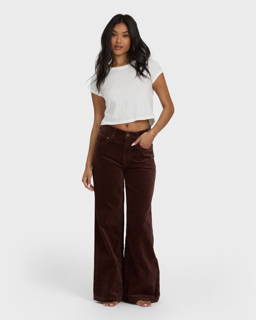 BILLABONG Uncut Cord Wide-Leg Pant-The Shop Laguna Beach