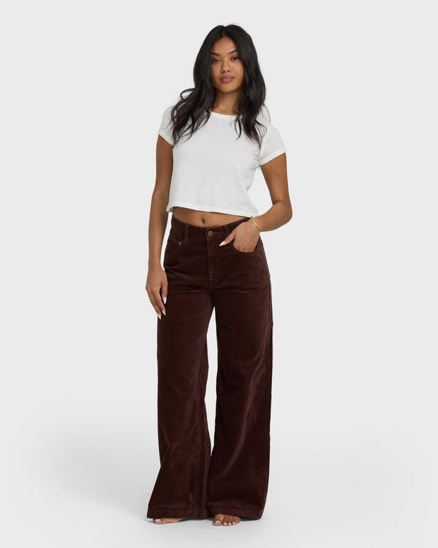 BILLABONG Uncut Cord Wide-Leg Pant-The Shop Laguna Beach