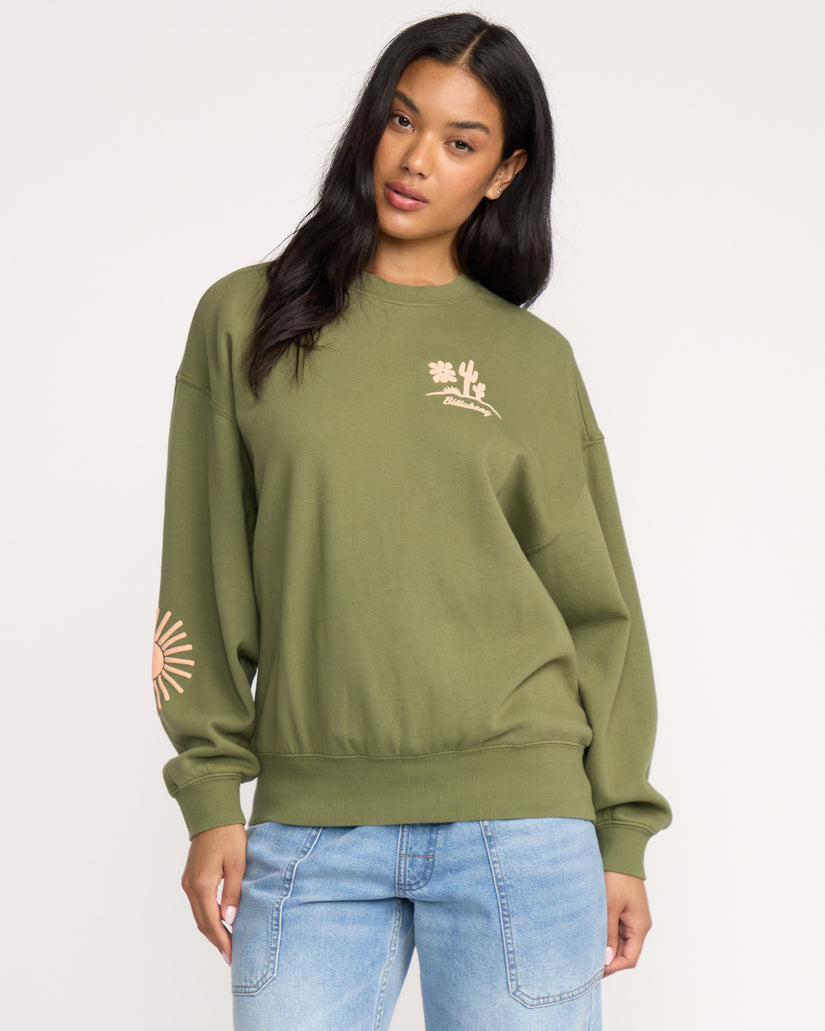 BILLABONG Sun Wave Livin' Kendal Crew Pullover - More Colors Available-The Shop Laguna Beach