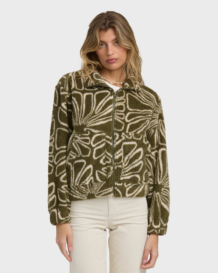 BILLABONG First Light Sherpa Zip Jacket-The Shop Laguna Beach