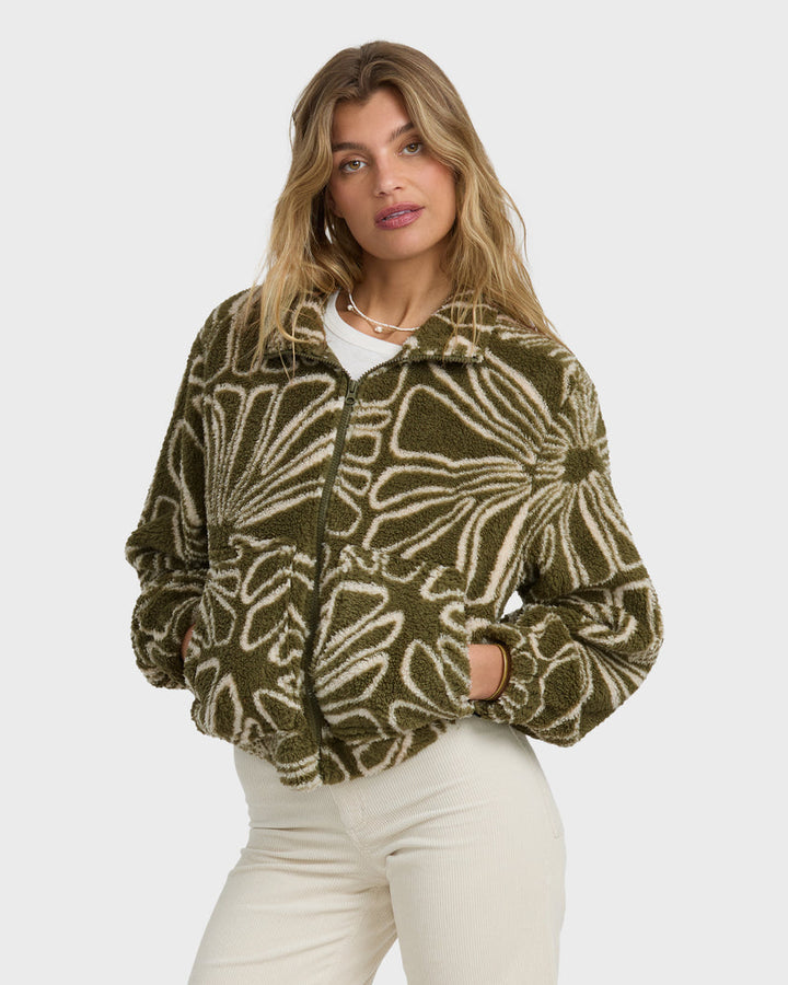 BILLABONG First Light Sherpa Zip Jacket-The Shop Laguna Beach
