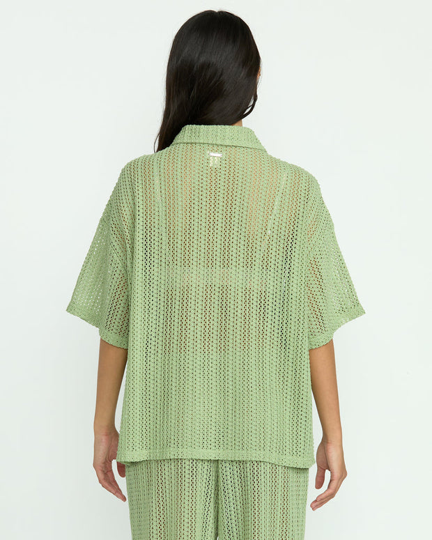 BILLABONG Largo Coverup Knit Shirt-The Shop Laguna Beach