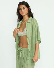 BILLABONG Largo Coverup Knit Shirt-The Shop Laguna Beach