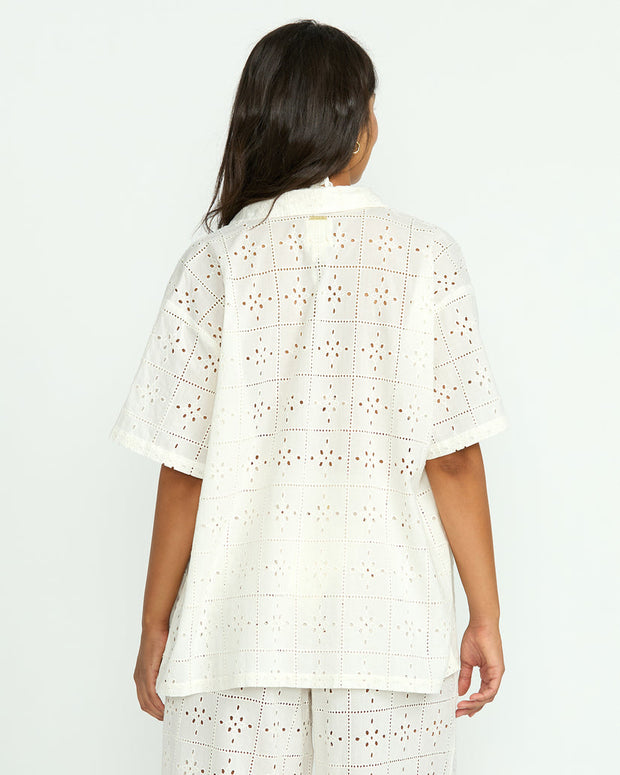 BILLABONG Eyelet Crush Coverup Shirt-The Shop Laguna Beach