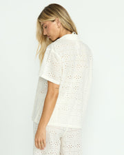 BILLABONG Eyelet Crush Coverup Shirt-The Shop Laguna Beach