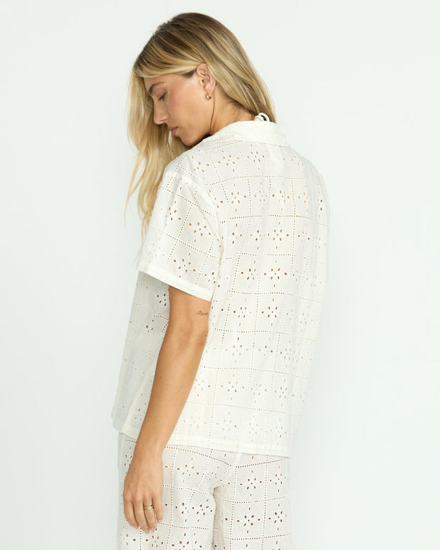 BILLABONG Eyelet Crush Coverup Shirt-The Shop Laguna Beach