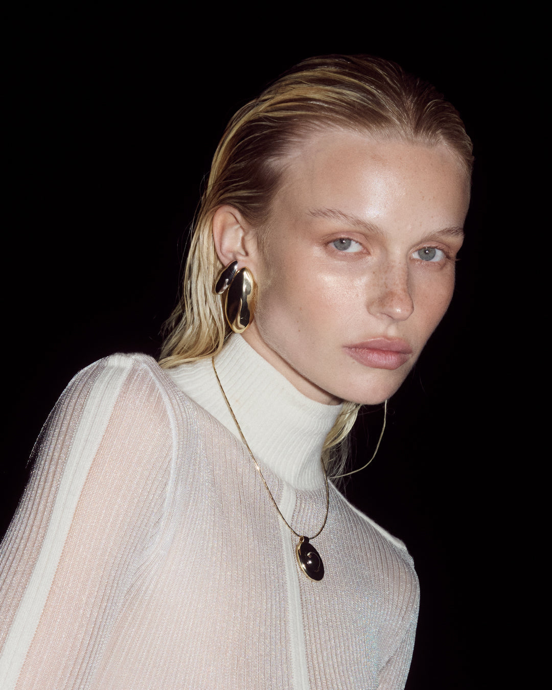 LUV AJ Chrome Orb Studs - Silver-The Shop Laguna Beach