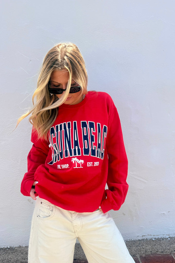 THE SHOP CLASSIC Laguna Beach Varsity Crew Sweatshirt - More Colors Available-The Shop Laguna Beach