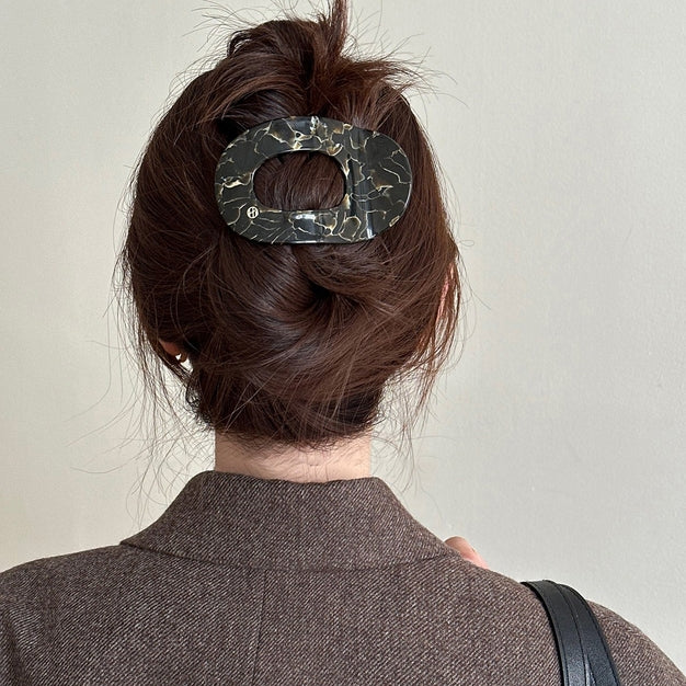 ACCITY Oval Flat Retro Claw Clip - More Colors Available-The Shop Laguna Beach