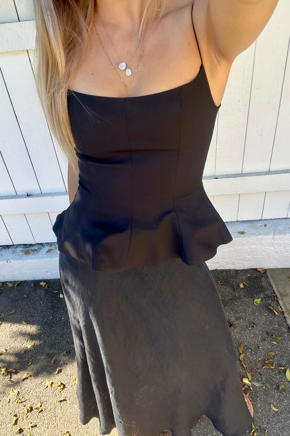 KEEN THE LABEL Aurora Peplum Tank-The Shop Laguna Beach